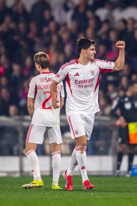 March 2, 2026, Barclos, Barcelos, Portugal: BARCELOS, PORTUGAL - MARCH 02: ANTONIO SILVA from SL Benfica is seen celebrating his goal during the Liga Portugal Betclic 2025 26 League match between Gil Vicente FC and SL Benfica, at Estadio Cidade de Barcelos on March 02, 2026 in Barcelos, Portugal Barclos Portugal - ZUMAl192 20260302_zsp_l192_020 Copyright: xMiguelxLemosx