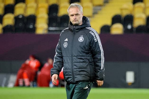 Dresden, Germany 02 March 2026 Preparation for the womens World Cup qualifier Germany vs Slovenia Final training in Dresden In the picture national coach Christian Wück Wueck Germany Copyright: HMBxMedia MadeleinexFantini