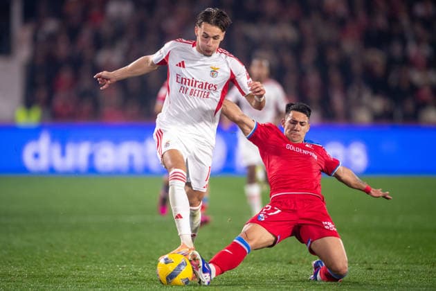 March 2, 2026, Barclos, Barcelos, Portugal: BARCELOS, PORTUGAL - MARCH 02: AMAR DEDIC of SL Benfica is seen on action during the Liga Portugal Betclic 2025 26 League match between Gil Vicente FC and SL Benfica, at Estadio Cidade de Barcelos on March 02, 2026 in Barcelos, Portugal Barclos Portugal - ZUMAl192 20260302_zsp_l192_033 Copyright: xMiguelxLemosx