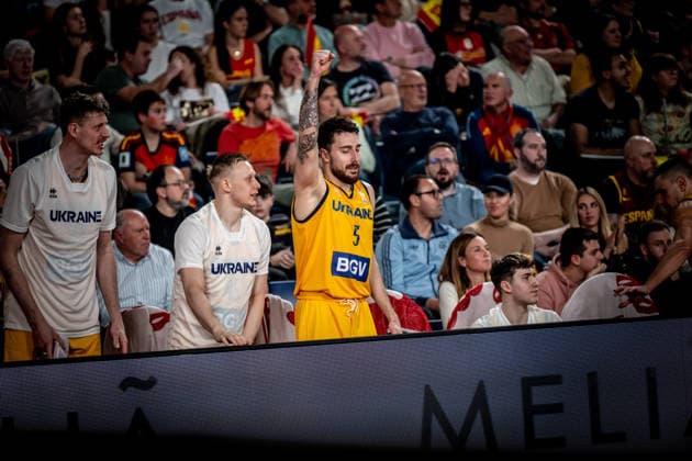 5 Ivan Tkachenko, ESP x UKR - FIBA Basketball World Cup European Qualifiers, First Round Group A - Palacio de los deportes de Oviedo, Spain (ESP) - 02, March 2026 Copyright: xSandyxGhoraryebx