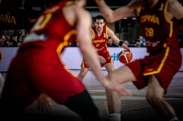 6 Ferran Bassas, ESP x UKR - FIBA Basketball World Cup European Qualifiers, First Round Group A - Palacio de los deportes de Oviedo, Spain (ESP) - 02, March 2026 Copyright: xSandyxGhoraryebx