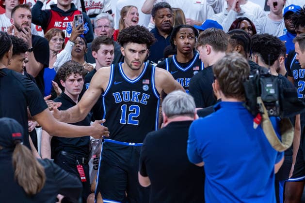 March 2, 2026, Raleigh, North Carolina, USA: Duke Blue Devils forward CAMERON BOOZER (12) is introduced prior to the start of the NCAA, College League, USA ACC menÃ¢â‚¬â ¢s basketball game between the Duke Blue Devils and the NC State Wolfpack at the Lenovo Center in Raleigh, North Carolina. Raleigh USA - ZUMAa220 20260302_znp_a220_032 Copyright: xIsraelxAntax