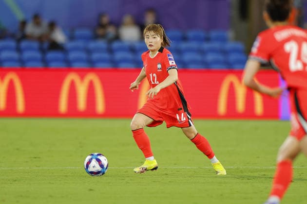 Song Jae-Eun (12 Korea Republic) in action during the Womens Asian Cup match between Korea Republic and Islamic Republic of Iran at the Gold Coast Stadium in Robina, Australia Copyright: xMatthewxStarlingx xSPPx Sportspressphoto_SPR100245