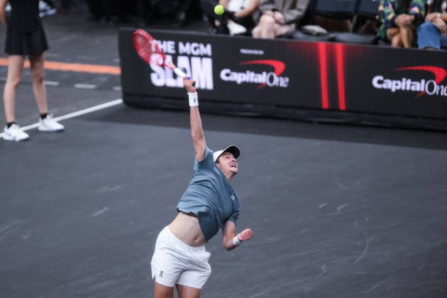 March 2, 2026, Las Vegas, Nevada, USA: JOAO FONSECA (in picture) has been crowned as the MGM Slam champion after taking down REILLY OPELKA 10-6, 7-10, 10-5 in a hotly contested final during MGM Slam event at the T-Mobile Arena in Las Vegas. Las Vegas USA - ZUMAo117 20260302_zsp_o117_007 Copyright: xMikaelxOnax