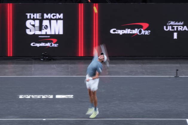 March 2, 2026, Las Vegas, Nevada, USA: JOAO FONSECA (in picture) has been crowned as the MGM Slam champion after taking down REILLY OPELKA 10-6, 7-10, 10-5 in a hotly contested final during MGM Slam event at the T-Mobile Arena in Las Vegas. Las Vegas USA - ZUMAo117 20260302_zsp_o117_017 Copyright: xMikaelxOnax