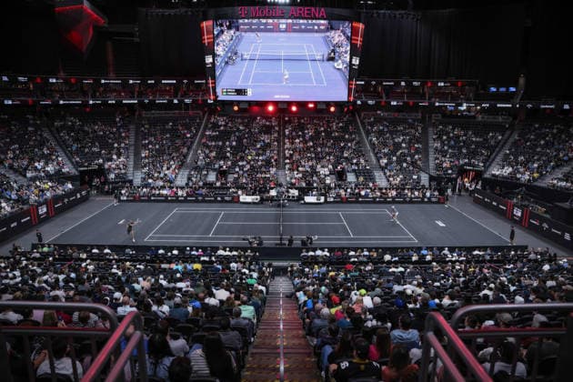 March 2, 2026, Las Vegas, Nevada, USA: JOAO FONSECA has been crowned as the MGM Slam champion after taking down REILLY OPELKA 10-6, 7-10, 10-5 in a hotly contested final during MGM Slam event at the T-Mobile Arena in Las Vegas. Las Vegas USA - ZUMAo117 20260302_zsp_o117_023 Copyright: xMikaelxOnax
