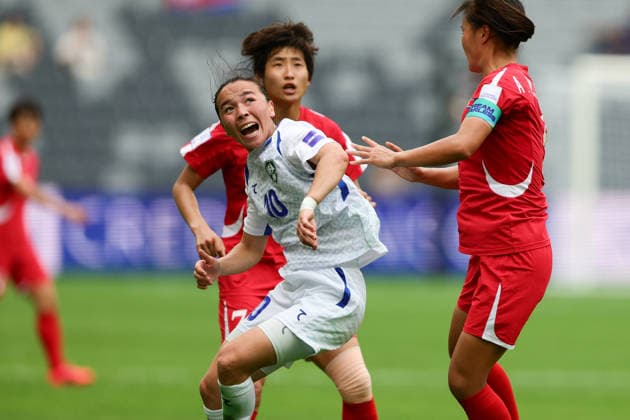 Diyorakhon Khabibullaeva of Uzbekistan reacts during the AFC Womens Asian Cup 2026 match between Korea DPR Women and Uzbekistan Women at Western Sydney Stadium, Sydney, Australia on 3 March 2026. Copyright: xPeterxDovganx 44600018