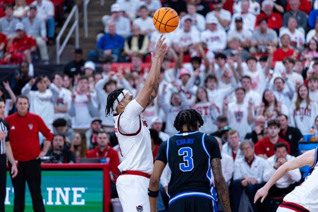 March 2, 2026, Raleigh, North Carolina, USA: NC State Wolfpack forward DARRION WILLIAMS (1) shoots a free throw during the second half of the NCAA, College League, USA ACC menÃ¢â‚¬â ¢s basketball game between the Duke Blue Devils and the NC State Wolfpack at the Lenovo Center in Raleigh, North Carolina. Raleigh USA - ZUMAa220 20260302_znp_a220_078 Copyright: xIsraelxAntax