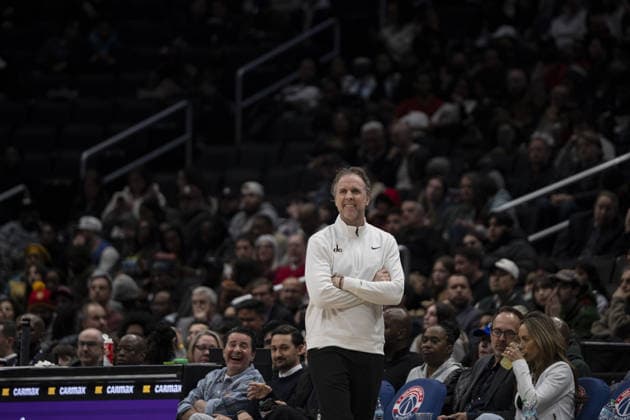 Houston Rockets vs Washington Wizards - NBA, Basketball Herren, USA WASHINGTON DC, UNITED STATES - MARCH 2 :Head coach Brian Keefe of the Washington Wizards follows the NBA basketball game between Houston Rockets and Washington Wizards at the Capital One Arena in Washington DC, United States on March 02, 2026. Celal Gunes Anadolu Washington DC United States. Editorial use only. Please get in touch for any other usage.  Copyright: x2026xAnadoluxCelalxGunesx