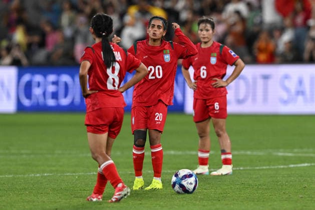 SOCCER ASIAN CUP CHINA BANGLADESH, Shamsunnahar of Bangladesh reacts during the AFC Women™s Asian Cup Group B match between China and Bangladesh at CommBank Stadium in Sydney, Tuesday, March 3, 2026. ( NO ARCHIVING, EDITORIAL USE ONLY SYDNEY NEW SOUTH WALES AUSTRALIA  Copyright: xDEANxLEWINSx 20260303178387539978