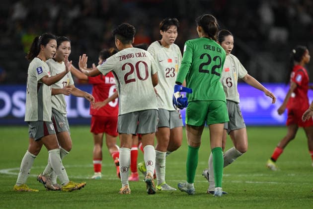 SOCCER ASIAN CUP CHINA BANGLADESH, China celebrates theiw win over Bangladesh during the AFC Women™s Asian Cup Group B match between China and Bangladesh at CommBank Stadium in Sydney, Tuesday, March 3, 2026. ( NO ARCHIVING, EDITORIAL USE ONLY SYDNEY NEW SOUTH WALES AUSTRALIA  Copyright: xDEANxLEWINSx 20260303177489163160