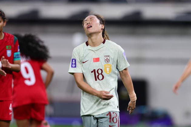 Tang Jiali of China reacts during the AFC Womens Asian Cup 2026 match between China PR Women and Bangladesh Women at Western Sydney Stadium, Sydney, Australia on 3 March 2026. Copyright: xPeterxDovganx 44610085