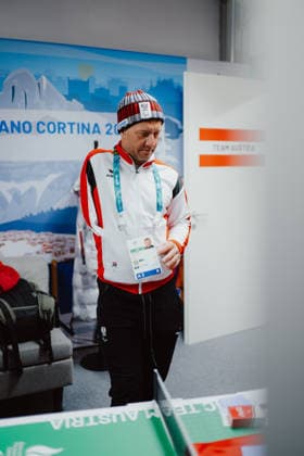 PARALYMPICS - Winter Paralympics Milano Cortina 2026 CORTINA D AMPEZZO,ITALY,03.MAR.26 - PARALYMPICS - Paralympic Winter games, Winterspiele,Spiele, Summer games Milano Cortina 2026, preview. Image shows Oliver Dreier (AUT).  GEPAxpictures xAlexanderxSolc