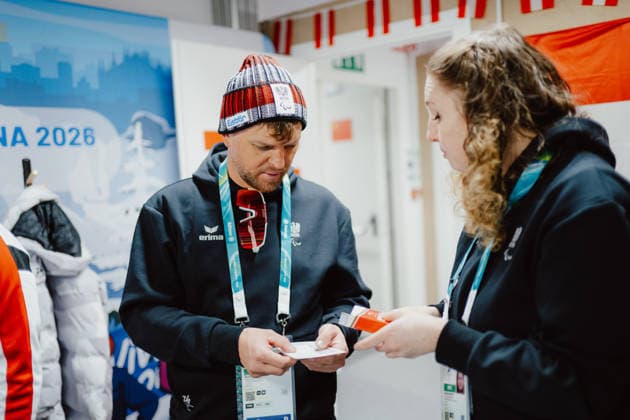 PARALYMPICS - Winter Paralympics Milano Cortina 2026 CORTINA D AMPEZZO,ITALY,03.MAR.26 - PARALYMPICS - Paralympic Winter games, Winterspiele,Spiele, Summer games Milano Cortina 2026, preview. Image shows Rene Eckhart (AUT).  GEPAxpictures xAlexanderxSolc