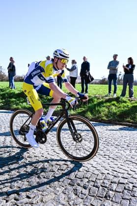 Belgian Artuur Torney of Team Flanders-Baloise pictured in action during the Ename Samyn Classic one day cycling race, 203,8km from Quaregnon to Dour on Tuesday 03 March 2026. MAARTENxSTRAETEMANS  x166325046x