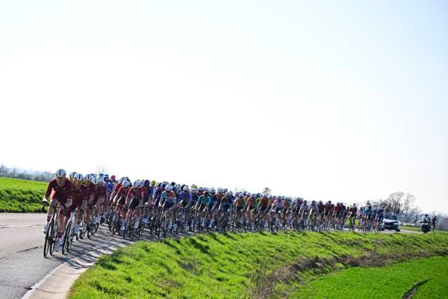 Ename Grand Prix Le Samyn 2026 Cycling Race DOUR, BELGIUM - MARCH 03 : riders of Modern Adventure Pro Cycling leading the peloton during the 58th edition of Ename Grand Prix Le Samyn an UCI Class 1.1 one day cycling road race for Men Elite of km with start in Quaregnon and finish in Dour on March 3, 2026 in Dour, Belgium, 03 03 2026 ( Motordriver Kenny Verfaillie - Dour Belgium  Copyright: xJanxDexMeuleneirx