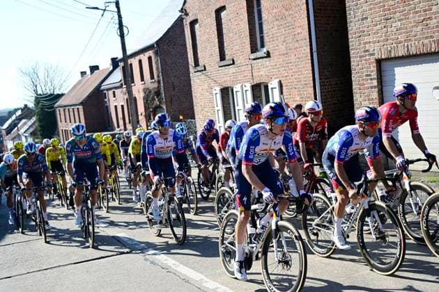 Ename Grand Prix Le Samyn 2026 Cycling Race DOUR, BELGIUM - MARCH 03 : riders of team Red Bull BORA - hansgrohe during the 58th edition of Ename Grand Prix Le Samyn an UCI Class 1.1 one day cycling road race for Men Elite of km with start in Quaregnon and finish in Dour on March 3, 2026 in Dour, Belgium, 03 03 2026 ( Motordriver Kenny Verfaillie - Dour Belgium  Copyright: xJanxDexMeuleneirx