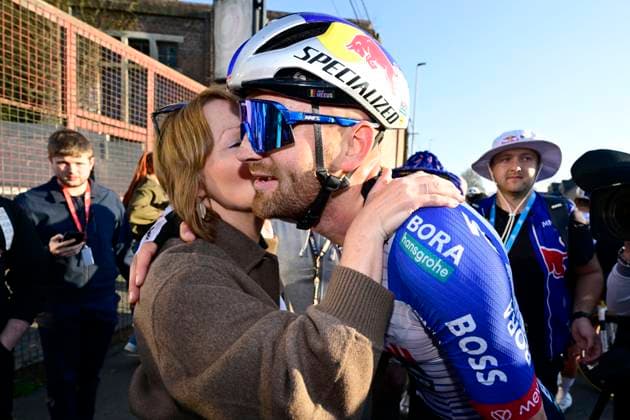 Ename Grand Prix Le Samyn 2026 Cycling Race DOUR, BELGIUM - MARCH 03 : Meeus Jordi (BEL) of Red Bull - BORA - Hansgrohe celebrates the victory after the 58th edition of Ename Grand Prix Le Samyn an UCI Class 1.1 one day cycling road race for Men Elite of km with start in Quaregnon and finish in Dour on March 3, 2026 in Dour, Belgium, 03 03 2026 ( Motordriver Kenny Verfaillie - Dour Belgium  Copyright: xJanxDexMeuleneirx