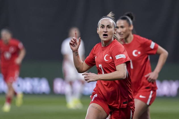 Turkiye v Malta - FIFA Women’s World Cup 2027 European Qualifiers ISTANBUL, TURKIYE - MARCH 03: Arzu Karabulut of Turkiye celebrates after scoring during the FIFA Women’s World Cup 2027 European Qualifiers League B Group 2 match between Turkiye and Malta at Pendik Stadium in Istanbul, Turkiye, on March 03, 2026. Arife Karakum Anadolu Istanbul Turkey. Editorial use only. Please get in touch for any other usage.  Copyright: x2026xAnadoluxArifexKarakumx