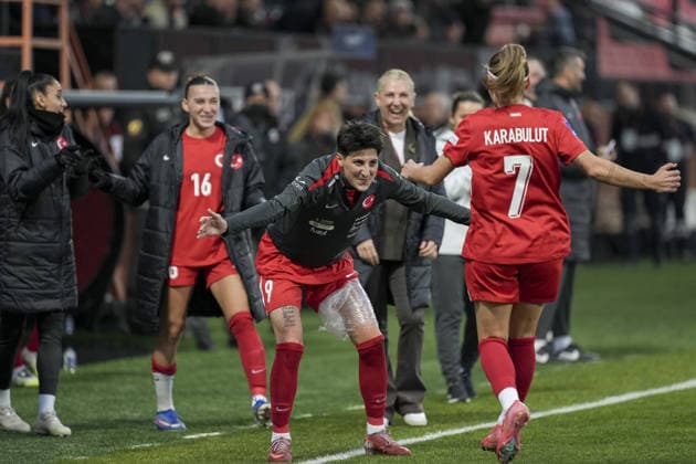 Turkiye v Malta - FIFA Women’s World Cup 2027 European Qualifiers ISTANBUL, TURKIYE - MARCH 03: Arzu Karabulut (7) of Turkiye celebrates after scoring during the FIFA Women’s World Cup 2027 European Qualifiers League B Group 2 match between Turkiye and Malta at Pendik Stadium in Istanbul, Turkiye, on March 03, 2026. Arife Karakum Anadolu Istanbul Turkey. Editorial use only. Please get in touch for any other usage.  Copyright: x2026xAnadoluxArifexKarakumx