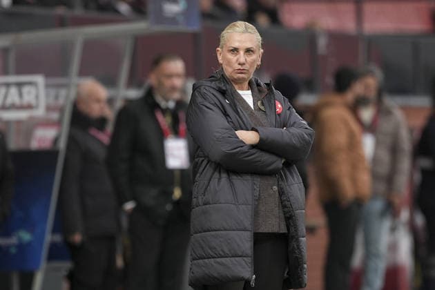 Turkiye v Malta - FIFA Women’s World Cup 2027 European Qualifiers ISTANBUL, TURKIYE - MARCH 03: Turkiye head coach Necla Gungor Kiragasi watches the FIFA Women’s World Cup 2027 European Qualifiers League B Group 2 match between Turkiye and Malta at Pendik Stadium in Istanbul, Turkiye, on March 03, 2026. Arife Karakum Anadolu Istanbul Turkey. Editorial use only. Please get in touch for any other usage.  Copyright: x2026xAnadoluxArifexKarakumx