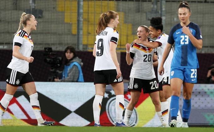 Football, Women, World Cup Qualifier, Germany - Slovenia