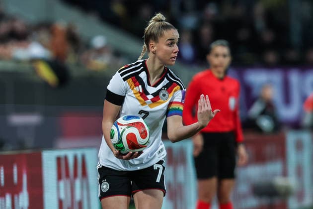 Sport, Soccer, World Cup Qualification Europe Women Season 2026 League A Group 4 1 Matchday Germany Slovenia 03 03 2026, Rudolf Harbig Stadium Dresden Giulia Gwinn Germany, 7 Dresden Rudolf Harbig Stadium Saxony Germany
