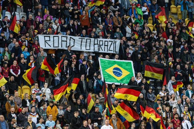 GER, UEFA Qualification for the FIFA Womens World Cup 2027, Germany Slovenia 03 03 2026, Rudolf Harbig Stadium, Dresden, GER, UEFA Qualification for the FIFA Womens World Cup 2027, Germany Slovenia Fans of Team Germany Â nordphotoxGmbHxx xAlexanderxTrienitz nph00051