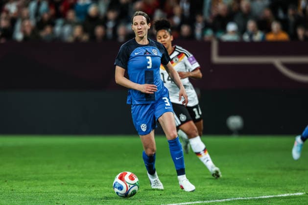 Sport, Soccer, World Cup Qualification Europe Women Season 2026 League A Group 4 1 Matchday Germany Slovenia 03 03 2026, Rudolf Harbig Stadion Dresden Sara Agrez Slovenia, 3 Dresden Rudolf Harbig Stadion Saxony Germany
