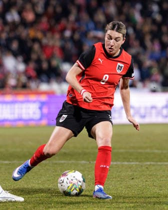 WOMEN SOCCER - FIFA World Cup, WM, Weltmeisterschaft, Fussball 2027, quali, AUT vs NOR MARIA ENZERSDORF,AUSTRIA,03.MAR.26 - WOMEN SOCCER - FIFA Women s World Cup 2027, european qualifiers, international match, Länderspiel, Nationalmannschaft Austria vs Norway. Image shows Barbara Dunst (AUT). GEPAxpictures xArminxRauthner