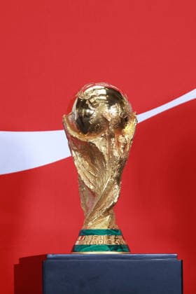 The FIFA World Cup, WM, Weltmeisterschaft, Fussball Trophy at Claudia Sheinbaum s press conference, PK, Pressekonferenz in Mexico MEXICO CITY, MEXICO - MARCH 03: The FIFA World Cup Trophy is displayed after a press conference by the Mexican President Claudia Sheinbaum, at the National Palace, in Mexico City, Mexico on March 03, 2026. The FIFA World Cup Trophy continues its journey through Mexico as part of the official Trophy Tour. Daniel Cardenas Anadolu Mexico City Mexico. Editorial use only. Please get in touch for any other usage. Copyright: x2026xAnadoluxDanielxCardenasx