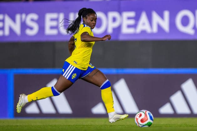 260303 during the Women s FIFA World Cup Qualifier football match between between Italy and Sweden on March 3, 2026 in Reggio Calabria Photo Ludvig Thunman BILDBYRAN code LT LT0780 fotboll football soccer fotball vm kval kval fifa womens world cup qualifier qualifier italien italy sverige sweden dam bbeng  Copyright: LUDVIGxTHUNMAN BB260303LT041