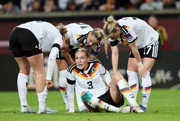 Camilla Küver , WM-Qualifikation , Frauen-Nationalmannschaft , Deutschland-Slowenien , Fußball , in den Rudolf Harbig Stadion, in Dresden , Sachsen , Deutschland. März 03 , 2026 . Photo by: Davide Elias IPA Photo Pressefoto DENL Copyright: xDavidexEliasx