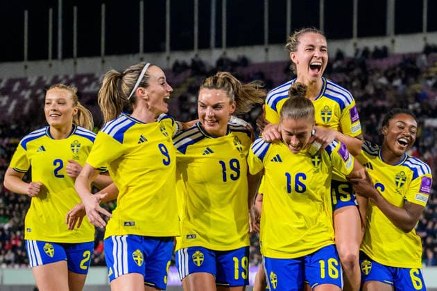 260303 during the Women s FIFA World Cup Qualifier football match between between Italy and Sweden on March 3, 2026 in Reggio Calabria Photo Ludvig Thunman BILDBYRAN code LT LT0780 fotboll football soccer fotball vm kval kval fifa womens world cup qualifier qualifier italien italy sverige sweden dam bbeng  Copyright: LUDVIGxTHUNMAN BB260303LT057