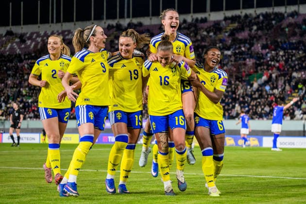 260303 during the Women s FIFA World Cup Qualifier football match between between Italy and Sweden on March 3, 2026 in Reggio Calabria Photo Ludvig Thunman BILDBYRAN code LT LT0780 fotboll football soccer fotball vm kval kval fifa womens world cup qualifier qualifier italien italy sverige sweden dam bbeng  Copyright: LUDVIGxTHUNMAN BB260303LT059