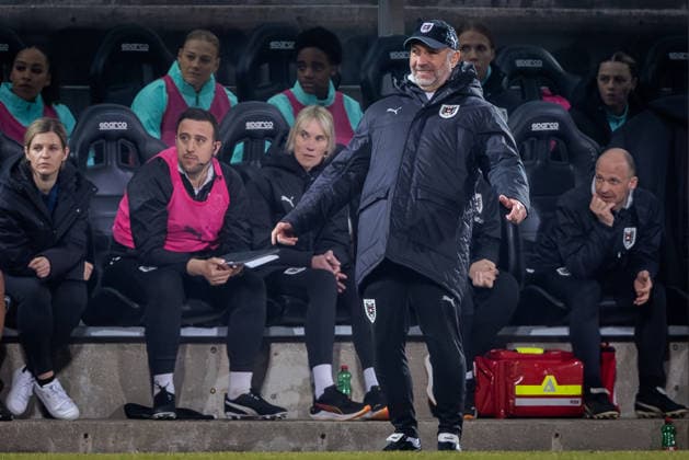 AUSTRIA - NORWAY WOMEN Head coach of Austria Alexander Schriebl during the league phase of 2027 FIFA Women s World Cup European Qualifiers League A football match between Austria and Norway. BSFZ Arena, Vienna, Austria, March 03, 2026. Photo by Branislav Racko Copyright: xx 080A0482