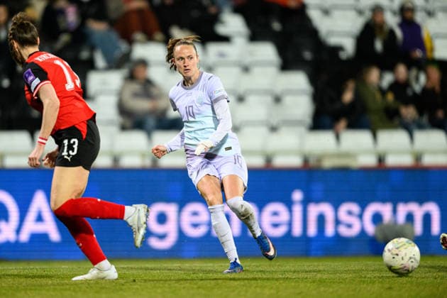 260303 Caroline Graham Hansen of Norwayduring the FIFA Women s World Cup Qualifier football match between Austria and Norway on March 3, 2026 in Vienna Photo Marius Simensen BILDBYRAN COP 238 MM0059 bbeng dam vm kval vm kvalifisering kvinner vm kvalik football fotball landskamp soccer fifa world cup qualifier norge norway austria osterrike  Copyright: MARIUSxSIMENSEN BB260303BB224