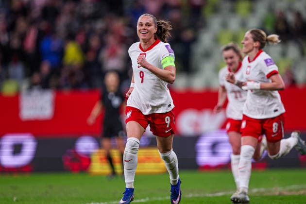 03.03.2026 GDANSK, POLSAT PLUS ARENA PILKA NOZNA KOBIET ( WOMEN S FOOTBALL ) ELIMINACJE MISTRZOSTWA SWIATA KOBIET BRAZYLIA FIFA World Cup, WM, Weltmeisterschaft, Fussball 2027 ( FIFA WOMEN S WORLD CUP QUALIFICATION 2027 ) MECZ POLSKA - HOLANDIA ( GAME POLAND - NETHERLANDS ) NZ EWA PAJOR RADOSC BRAMKA GOL FOTO LUKASZ GROCHALA CYFRASPORT NEWSPIX.PL --- newspix.pl POLAND OUT! 