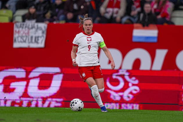 03.03.2026 GDANSK, POLSAT PLUS ARENA PILKA NOZNA KOBIET ( WOMEN S FOOTBALL ) ELIMINACJE MISTRZOSTWA SWIATA KOBIET BRAZYLIA FIFA World Cup, WM, Weltmeisterschaft, Fussball 2027 ( FIFA WOMEN S WORLD CUP QUALIFICATION 2027 ) MECZ POLSKA - HOLANDIA ( GAME POLAND - NETHERLANDS ) NZ EWA PAJOR RADOSC BRAMKA GOL FOTO LUKASZ GROCHALA CYFRASPORT NEWSPIX.PL --- newspix.pl POLAND OUT! 