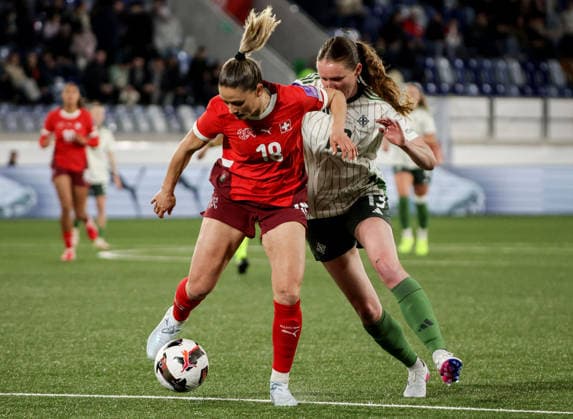 Football, Women, World Cup Qualifier, Switzerland - Northern Ireland