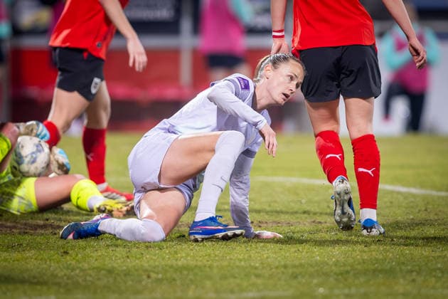 AUSTRIA - NORWAY WOMEN Elisabeth Terland of Norway during the league phase of 2027 FIFA Women s World Cup European Qualifiers League A football match between Austria and Norway. BSFZ Arena, Vienna, Austria, March 03, 2026. Photo by Branislav Racko Copyright: xx 080A0919