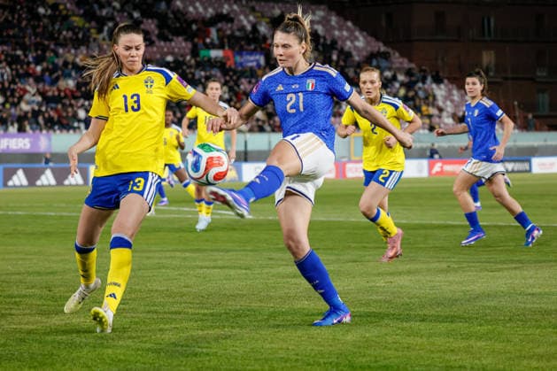 CALCIO - FIFA Mondiali - Women s Qualification - Italy vs Sweden during the Womens European Qualifiers, Group A1, match between Italy and Sweden at Oreste Granillo Stadium in Reggio Calabria, Italy. Reggio Calabria Italy  Copyright: xIPAxSport ABACAx