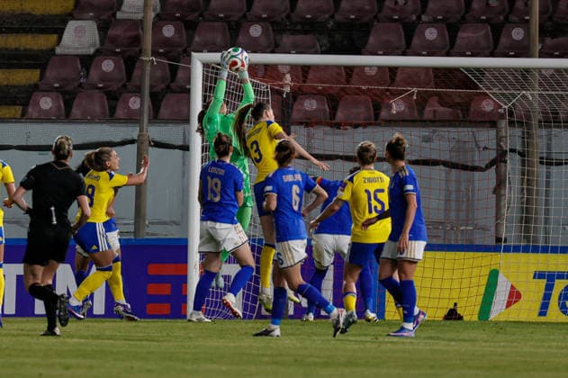 CALCIO - FIFA Mondiali - Women s Qualification - Italy vs Sweden during the Womens European Qualifiers, Group A1, match between Italy and Sweden at Oreste Granillo Stadium in Reggio Calabria, Italy. Reggio Calabria Italy  Copyright: xIPAxSport ABACAx