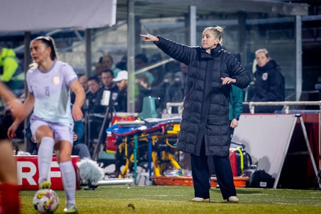 AUSTRIA - NORWAY WOMEN Head coach of Norway Gemma Grainger during the league phase of 2027 FIFA Women s World Cup European Qualifiers League A football match between Austria and Norway. BSFZ Arena, Vienna, Austria, March 03, 2026. Photo by Branislav Racko Copyright: xx 080A1127