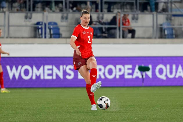 Julia Stierli Switzerland, 02 with a passport , Switzerland, Football, UEFA Womens World Cup Qualification, Group B 2, Switzerland vs Northern Ireland, 03 03 2026, Lausanne Stade de la Tuiliere Switzerland Copyright: xGrantxHubbsx