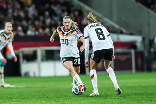 Sport, Football, World Cup Qualification Europe Women Season 2026 League A Group 4 1 Matchday Germany Slovenia 03 03 2026, Rudolf Harbig Stadion Dresden Elisa Senß Germany, 20 Dresden Rudolf Harbig Stadion Saxony Germany