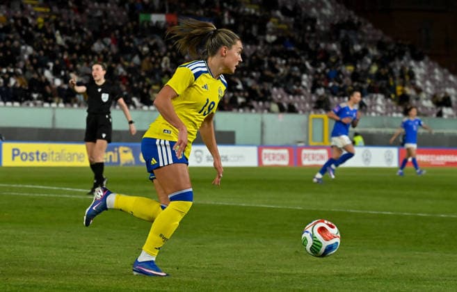 CALCIO - FIFA Mondiali - Women s Qualification - Italy vs Sweden REGGIO CALABRIA, ITALY - MARCH 03: Johanna Rutting Kaneryd of Sweden during group stage match between Italy and Sweden at Stadio Oreste Granillo on March 3, 2026 in Reggio Calabria, Italy. Reggio Calabria Italy  Copyright: xIPAxSport ABACAx