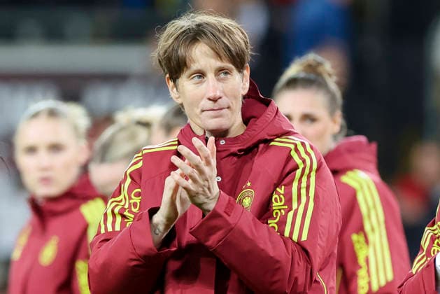 Goalkeeper Ann Katrin Berger Germany cheers, 2027 FIFA Women s World Cup Qualifier, Germany v Slovenia, Rudolf Harbig Stadion on March 03, 2026 in Dresden, Germany Photo by Marco Steinbrenner DeFodi Images Goalkeeper Ann Katrin Berger Germany cheers, 2027 FIFA Women s World Cup Qualifier, Germany v Slovenia, Rudolf Harbig Stadion, March 3, 2026 in Dresden, Germany Photo by Marco Steinbrenner DeFodi Images