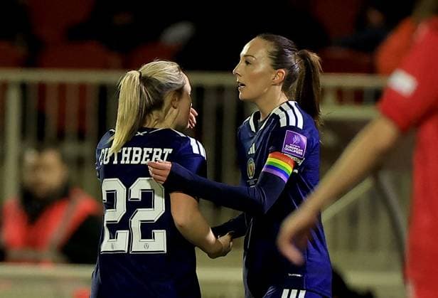Caroline Weir of Scotland celebrates scoring their side s first goal of the game Luxembourg Women v Scotland Women, 2027 FIFA Women s World Cup Qualifiers, Group D, Football, Stade mile Mayrisch, Luxembourg - 03 Mar 2026 Stade mile Mayrisch Luxembourg EDITORIAL USE ONLY No use with unauthorised audio, video, data, fixture lists, club league logos or live services. Online in-match use limited to 120 images, no video emulation. No use in betting, games or single club league player publications. Copyright: xGeorgexTewkesbury Shutterstockx 16719926y
