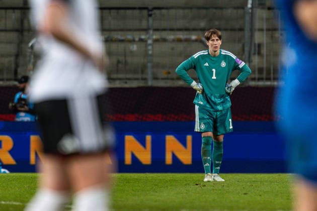 GER, UEFA Qualification for the FIFA Womens World Cup 2027, Germany Slovenia 03 03 2026, Rudolf Harbig Stadium, Dresden, GER, UEFA Qualification for the FIFA Womens World Cup 2027, Germany Slovenia Ann Katrin Berger Germany 1 Single Action Action Â nordphotoxGmbHxx xAlexanderxTrienitz nph00051